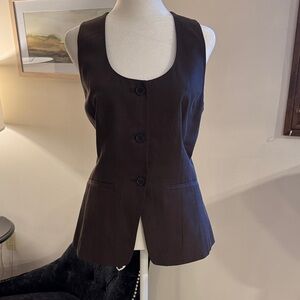 Madewell Dark Brown Sleeveless Vest